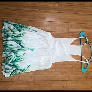 Free people dress with Palm leave detail